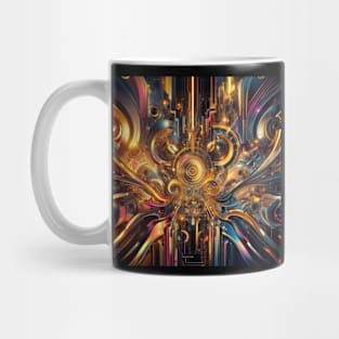 Multicolor digital art: an explosion of creativity. Mug